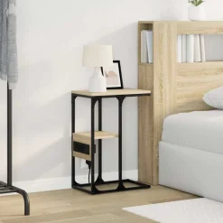 vidaXL Armario de Noche con cajón 41.5 x 26 x 60.5 cm Roble Sonoma Hot
