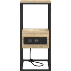 vidaXL Armario de Noche con cajón 41.5 x 26 x 60.5 cm Roble Sonoma Hot