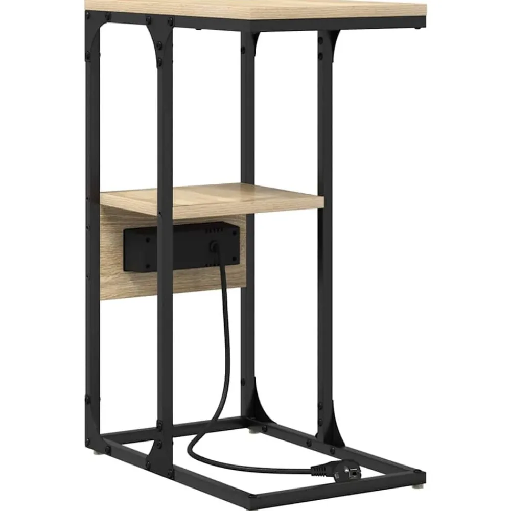 vidaXL Armario de Noche con cajón 41.5 x 26 x 60.5 cm Roble Sonoma Hot