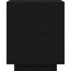 vidaXL Armario de Noche con cajón 45 x 40 x 55 cm Roble negro Online