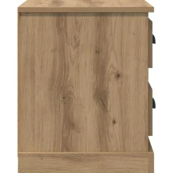 vidaXL Armario de Noche con cajón Roble artesanal 39 x 39 x 47.5 cm Roble artisan New