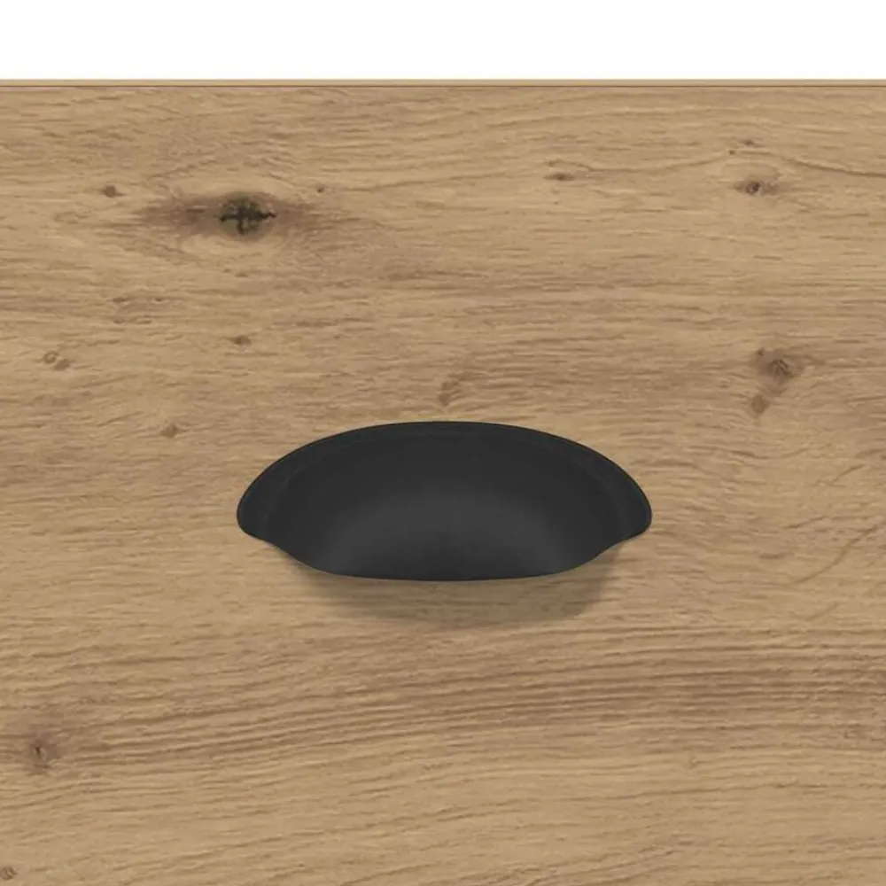 vidaXL Armario de Noche con cajón Roble artesanal 39 x 39 x 47.5 cm Roble artisan New