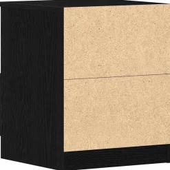 vidaXL Armario de Noche con cajón 40 x 40 x 50 cm Roble negro Hot