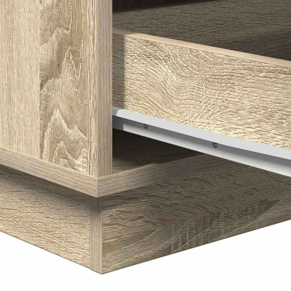 vidaXL Armario de Noche con cajón 39 x 34,5 x 65 cm Roble Sonoma Discount
