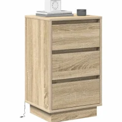 vidaXL Armario de Noche con cajón 39 x 34,5 x 65 cm Roble Sonoma Discount