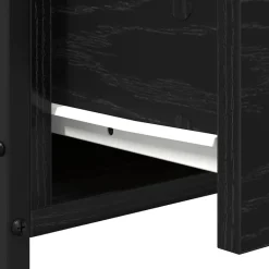 vidaXL Armario de Noche con cajón 34 x 35,5 x 70 cm Roble negro Clearance