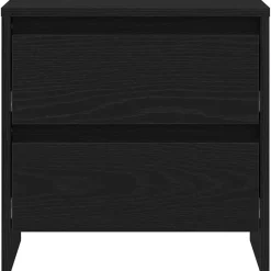 vidaXL Armario de Noche con cajón 45 x 34 x 44,5 cm Roble negro Outlet
