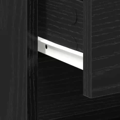vidaXL Armario de Noche con cajón 45 x 34 x 44,5 cm Roble negro Outlet