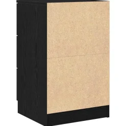 vidaXL Armario de Noche con cajón Roble Negro 40 x 65 x 65 cm Hot
