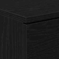 vidaXL Armario de Noche con cajón Roble Negro 40 x 65 x 65 cm Hot