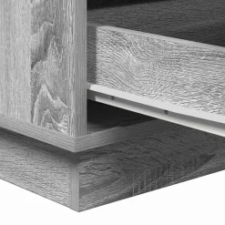 vidaXL Mesas-Armario de Noche Gris 39 x 34,5 x 65 cm Madera de ingeniería