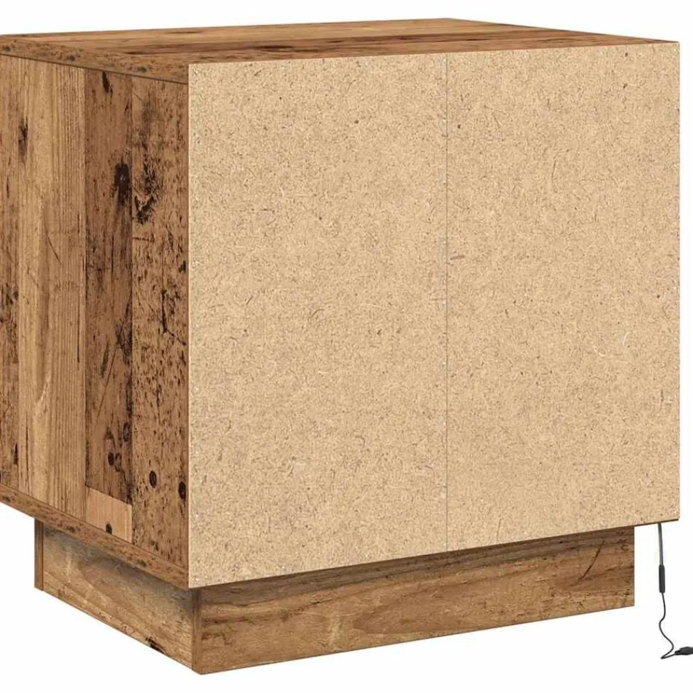 vidaXL Armario de Noche Madera vieja 44 x 34,5 x 45 cm Madera envejecida Clearance
