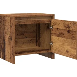 vidaXL Armario de Noche Madera vieja 45 x 34 x 44,5 cm Madera envejecida Discount