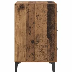 vidaXL Mesas-Armario de Noche Madera vieja 40 x 40.5 x 66 cm