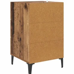 vidaXL Mesas-Armario de Noche Madera vieja 40 x 40.5 x 66 cm