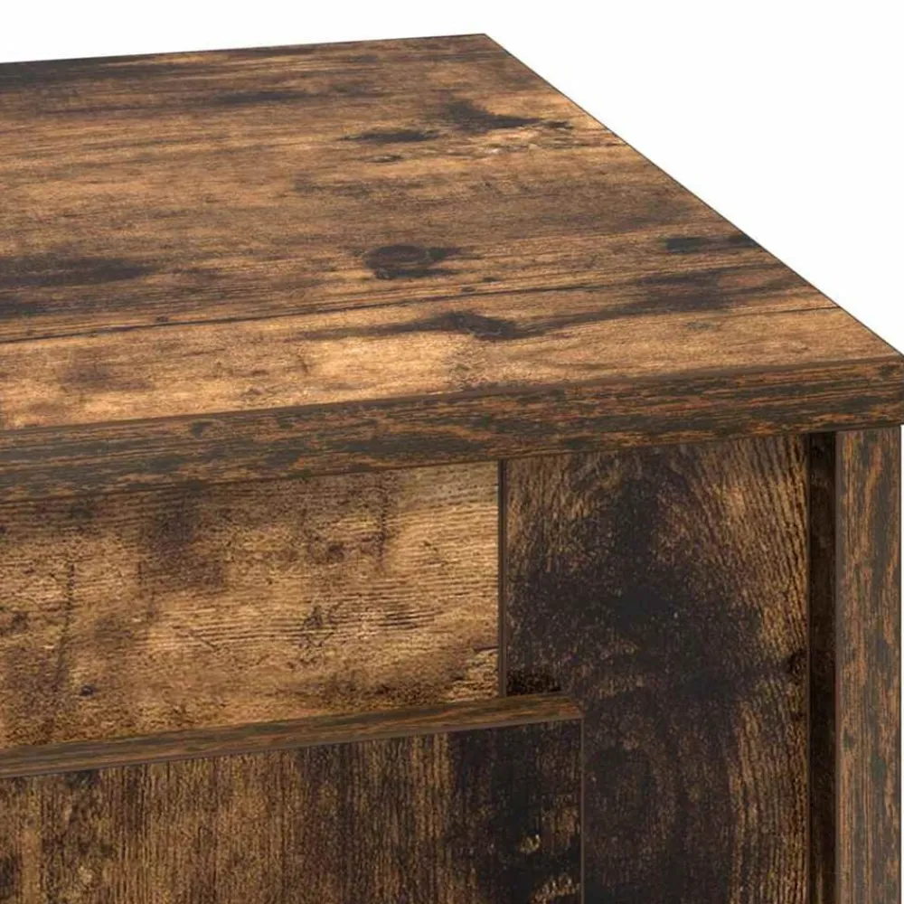 vidaXL Armario de Noche 44 x 34,5 x 45 cm Roble ahumado Clearance