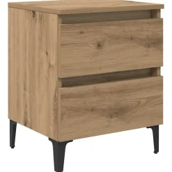 vidaXL Armario de Noche 40 x 35 x 50 cm Roble artisan Outlet