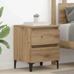 vidaXL Armario de Noche 40 x 35 x 50 cm Roble artisan Outlet
