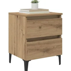 vidaXL Armario de Noche 40 x 35 x 50 cm Roble artisan Outlet