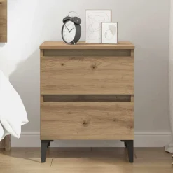 vidaXL Armario de Noche 40 x 35 x 50 cm Roble artisan Outlet