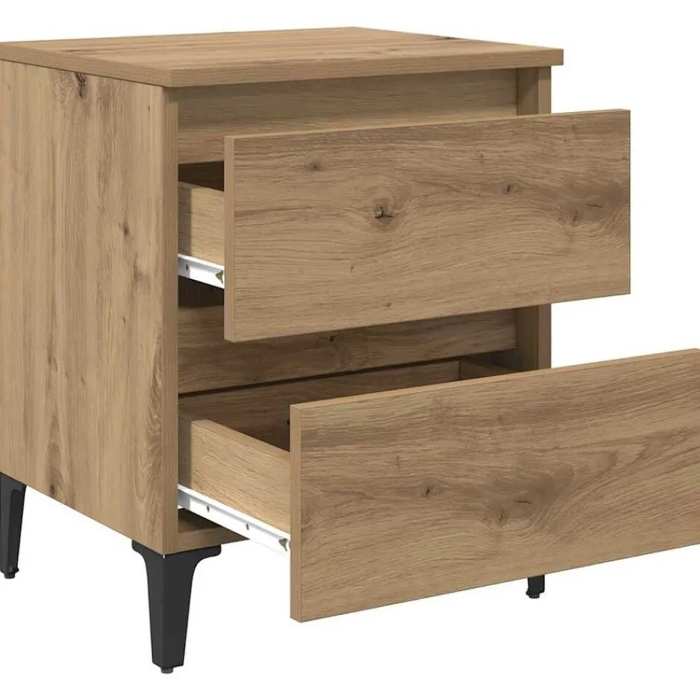 vidaXL Armario de Noche 40 x 35 x 50 cm Roble artisan Outlet