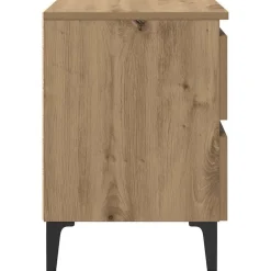 vidaXL Armario de Noche 40 x 35 x 50 cm Roble artisan Outlet