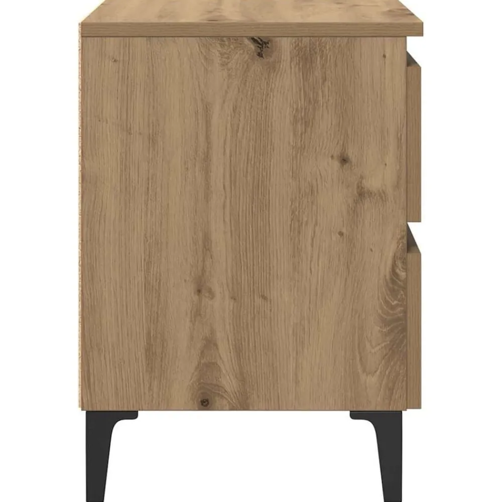 vidaXL Armario de Noche 40 x 35 x 50 cm Roble artisan Outlet