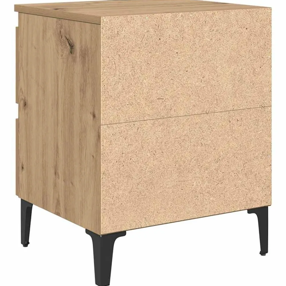 vidaXL Armario de Noche 40 x 35 x 50 cm Roble artisan Outlet