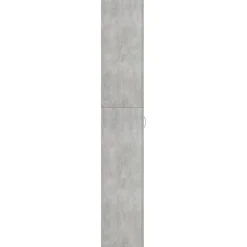 vidaXL Armario de oficina de contrachapado gris hormigón 60x32x190 cm Gris hormigón Online