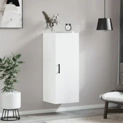 vidaXL Armario de pared 34,5x34x90 cm Blanco Online