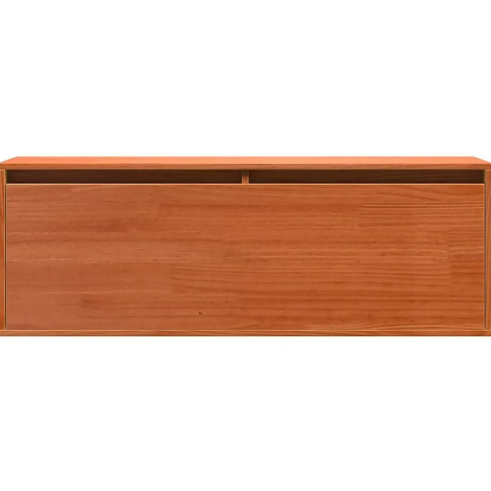 vidaXL Armario de Pared con estante Marrón cera 100 x 30 x 35 cm Marrón cera Hot