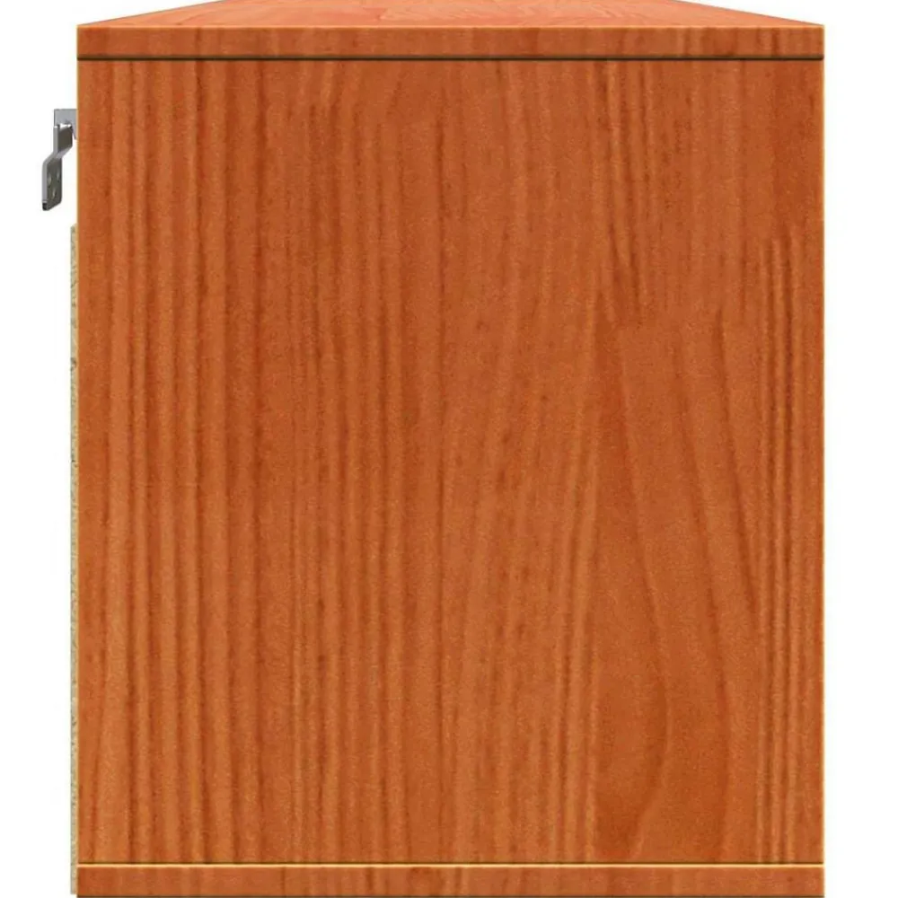 vidaXL Armario de Pared con estante Marrón cera 100 x 30 x 35 cm Marrón cera Hot