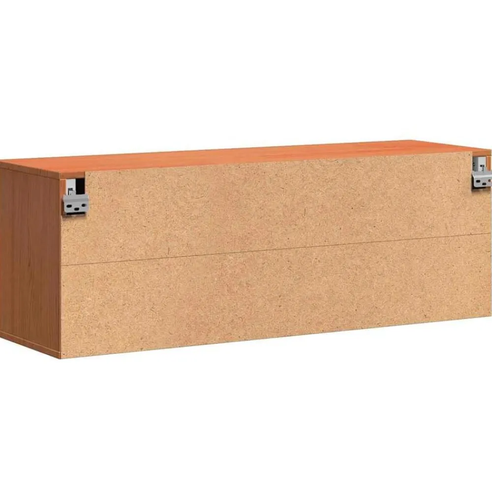 vidaXL Armario de Pared con estante Marrón cera 100 x 30 x 35 cm Marrón cera Hot