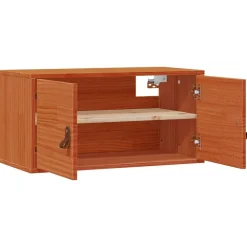 vidaXL Estanterías-Armario de Pared con estante Marrón cera 80 x 30 x 30 cm