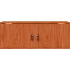 vidaXL Estanterías-Armario de Pared con estante Marrón cera 80 x 30 x 30 cm