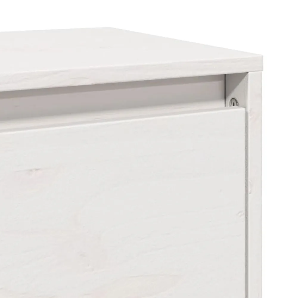 vidaXL Estanterías-Armario de pared de madera maciza de pino 80x30x35 cm