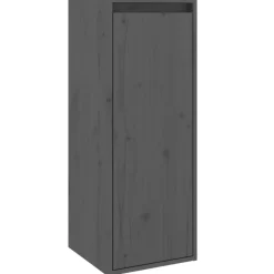 vidaXL Armario de pared de madera maciza de pino 30x30x80 cm Gris Best