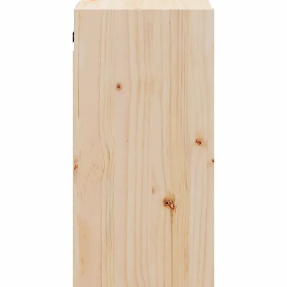 vidaXL Armario de pared de madera maciza de pino 30x30x60 cm Natural Clearance