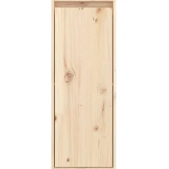 vidaXL Estanterías-Armario de pared de madera maciza de pino 30x30x80 cm