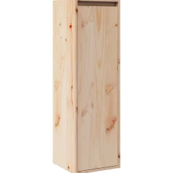 vidaXL Estanterías-Armario de pared de madera maciza de pino 30x30x100 cm