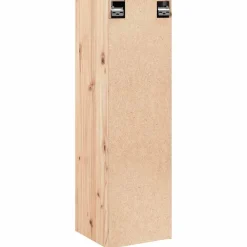 vidaXL Estanterías-Armario de pared de madera maciza de pino 30x30x100 cm