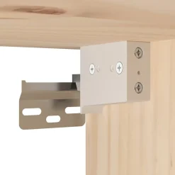 vidaXL Estanterías-Armario de pared de madera maciza de pino 30x30x100 cm