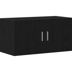 vidaXL Armario de pared de madera ingeniería 80x39x40 cm Roble negro Online