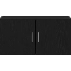vidaXL Armario de pared de madera ingeniería 80x39x40 cm Roble negro Online
