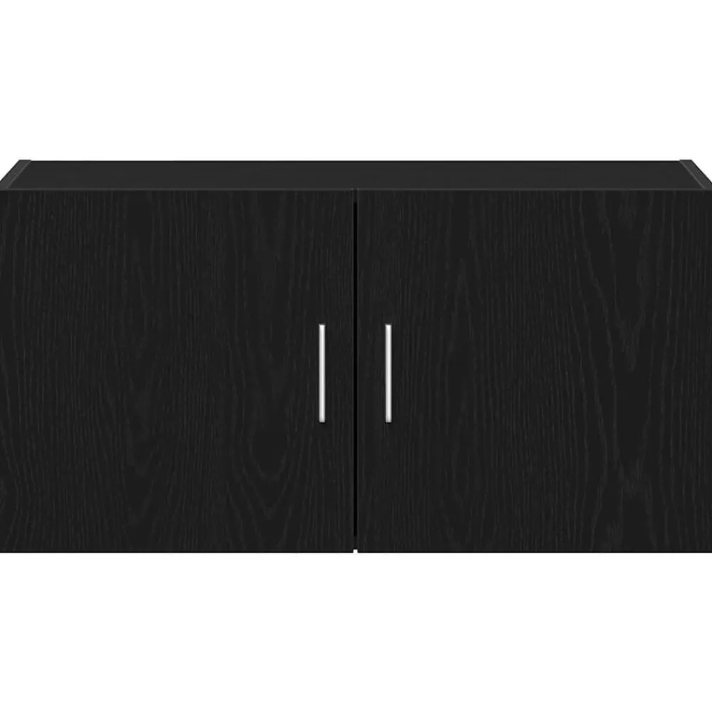 vidaXL Armario de pared de madera ingeniería 80x39x40 cm Roble negro Online