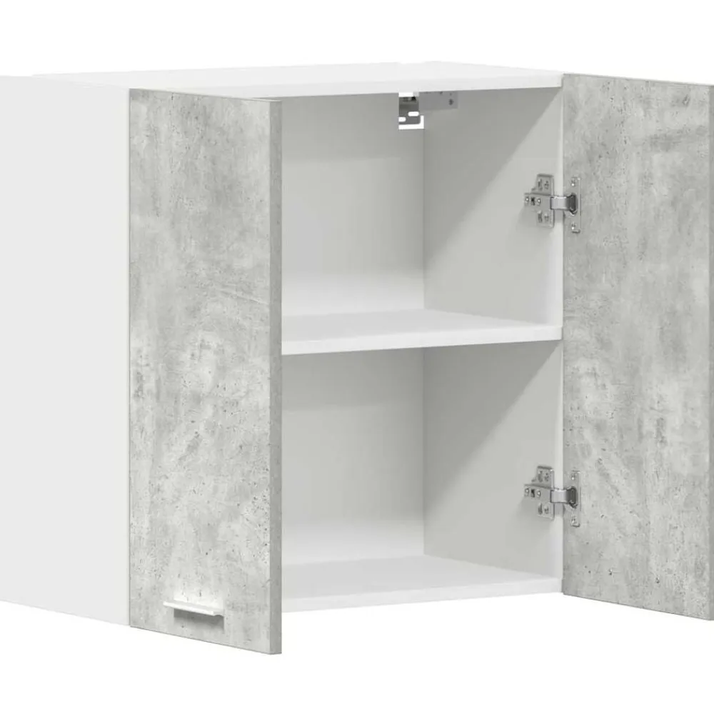 vidaXL Armarios Y Almacenamiento-Armario de pared de cocina madera de ingeniería gris hormigón
