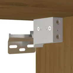 vidaXL Estanterías-Armario de pared madera maciza de pino marrón miel 30x30x60 cm
