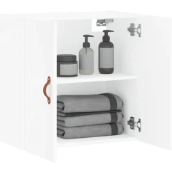 vidaXL Armario de pared madera de ingeniería 60x31x60 cm Blanco Clearance