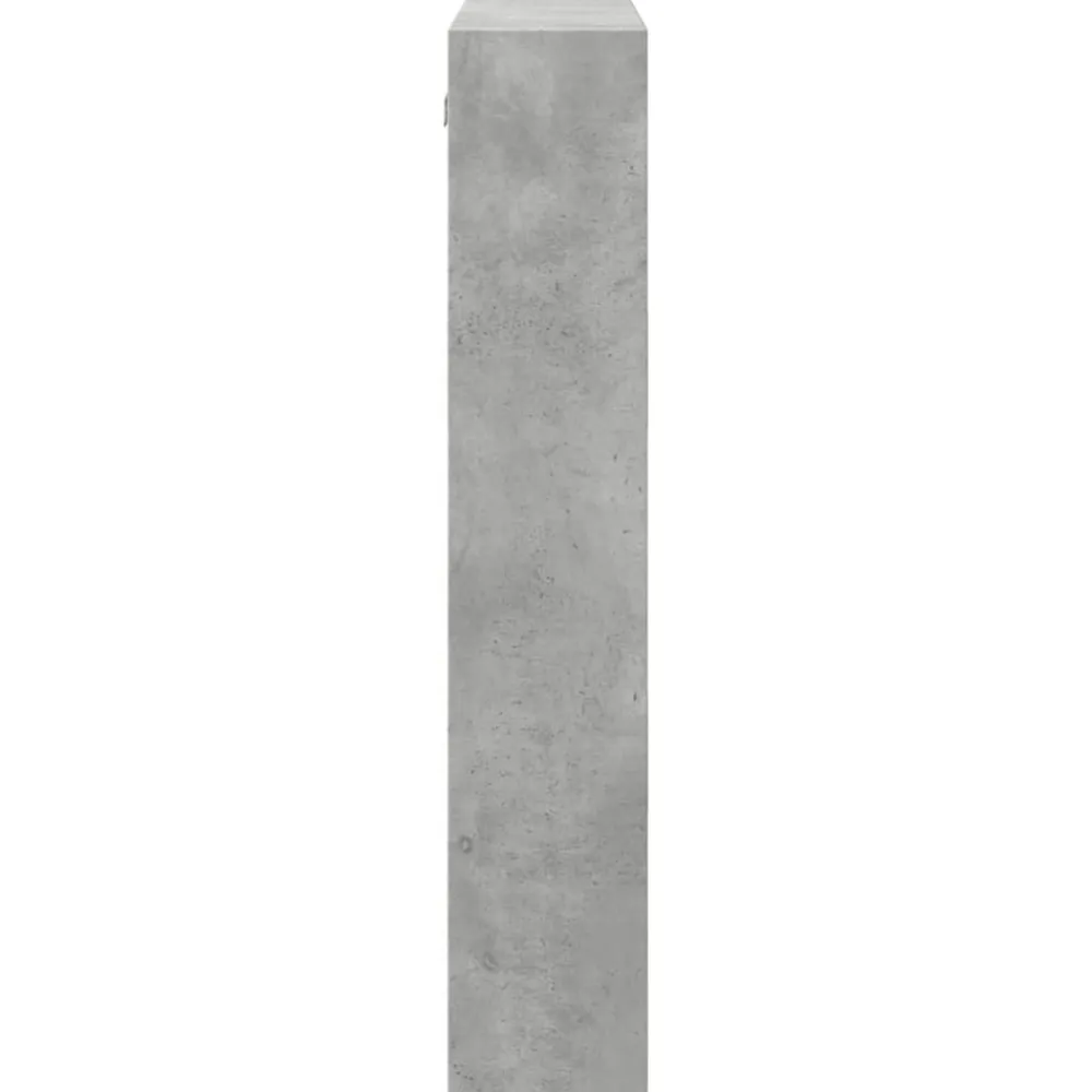 vidaXL Armario de pared madera ingeniería gris hormigón 80x15x80 cm Gris hormigón Online