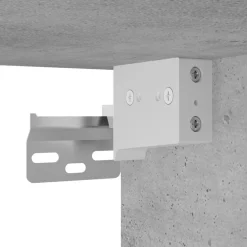 vidaXL Armario de pared madera ingeniería gris hormigón 80x15x80 cm Gris hormigón Online